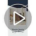 HOOBRO Jewelry Box for Women, Jewelry Organizer with Arc-Shaped Bottom, Wooden Jewelry Box, Side Transparent Window, Verti...