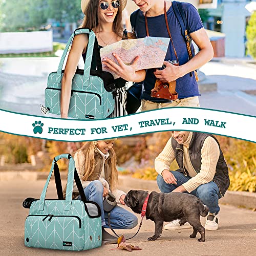 PetAmi Small Dog Purse Carrier, Soft-Sided Pet Carrier Bag with Pockets, Portable Puppy Cat Travel Handbag Tote, Airline A...