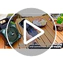 Maraiss 22000mAh Camping Solar Fan, Dual-Panel Rechargeable Solar Powered Fan with LED Light, 5 Adjustable Speeds Battery ...