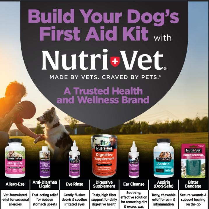 Nutri-Vet Anti-Diarrhea Liquid for Dogs and Puppies, Puppy Supplements for Digestive Health, Dog Essentials for Gut Suppor...