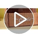 AceOrbit Wooden Rustic Wedding Card Box for Reception with Acrylic Window & Flower Holder, 9.8" Wood Money Gift Card Box w...