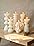 6 Pack Pillar Candles Ribbed Decorative Candle velas decorativas Fireplace Candle for Housewarming Gift, Shelf & Table Dec...