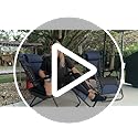 PHI VILLA Zero Gravity Chair Set of 2, Padded Anti Gravity Recliner, Oversized 28" Wide Seat, Foldable Patio Lounger with ...