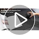 KIMMOO Smart Portable Rechargeable Fan with Ice Cooler, 100-Speed, 14000RPM Turbo Cooling Personal Waist Fan, 4000mAh Wear...