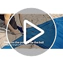 Vibemo Beach Tent, Beach Canopy Sun Shade with UPF50+ UV Protection, 10x10ft, Includes 8 Sandbags, Sand Shovel, Ground Peg...