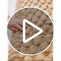 Tiwwie Couch Cover for Dogs Fuzzy Sofa Covers for Pet, Geometric Jacquard Coral Pet-Friendly Washable Non-Slip Sofas Slipc...