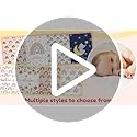 Lcyawer Personalized Swaddle Baby Blankets with Name Plants Flowers, Customized Floral Nursery Blanket for Girls, Newborn ...