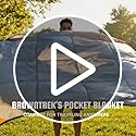BROWNTREK Pocket Blanket (Water Resistant) - Ultralight Sand Proof Beach Mat for Hiking, Festivals, & Travel - Compact Gro...