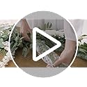 Ling's moment Artificial Wedding Arch Flowers Kit Pack of 4, 2pcs Hanging Silk Flowers Arrangement 2pcs Chiffon Drapes Cer...