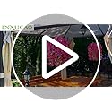 INXUGAO Artificial Flowers with Hanging Basket, Outdoor Faux Plants Silk Morning Glory Vines, Fake Green Arrangement for G...
