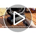 Odoland Portable Camping Fan with LED Lantern, 20000mAh Rechargeable Battery Powered Fan with Auto Oscillation, Timer, Rem...