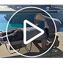 Tanning Chair with Sun Canopy Face Hole Softer Padded Adjustable Washable, Heavy Duty Layout Folding Lounge Chair for Adul...