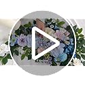 Odouzy Wedding Arch Flowers Kit,Artificial Flower Arch Decor (Set of 3),2pcs Artificial Flower Arrangement with 1pc Sheer ...