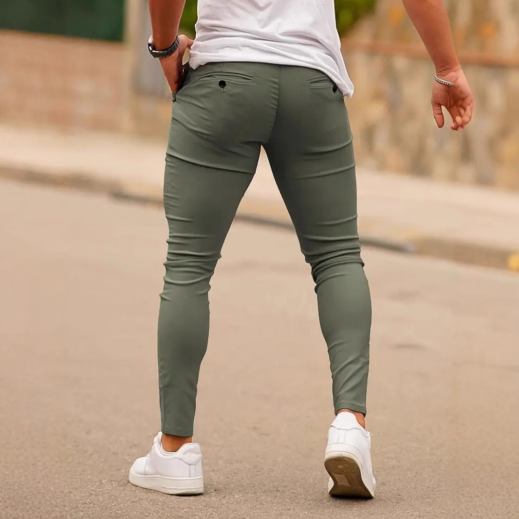 Mens Fitness Stretch Tapered Pants
