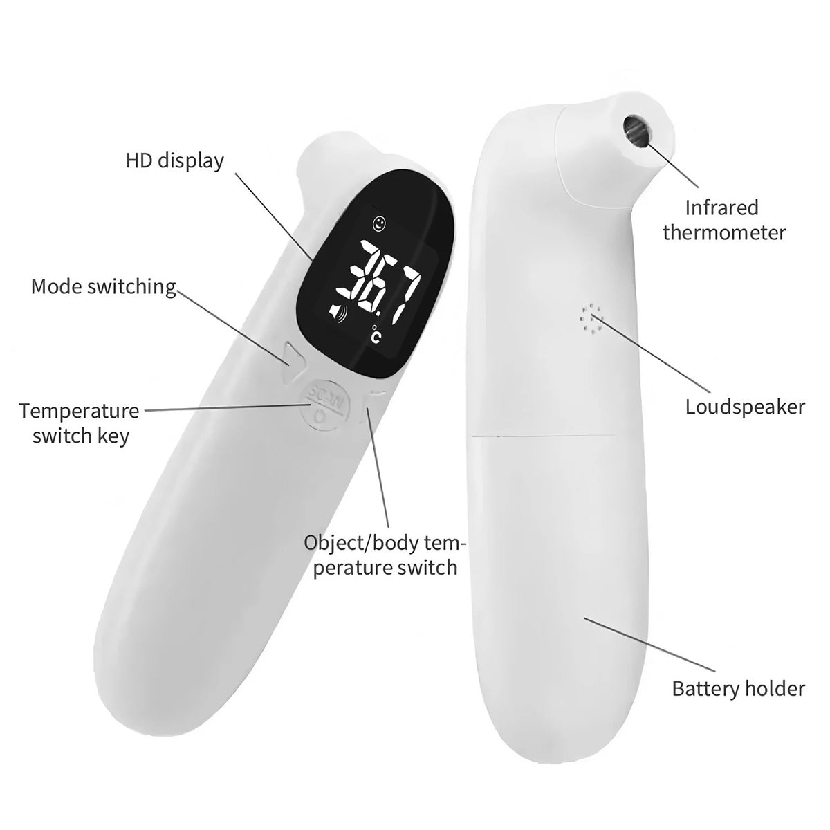 Medical Body Thermometer Multi Function Temperature Meter Home Non-contact For Child Fever Measure Tool Ear Thermograph