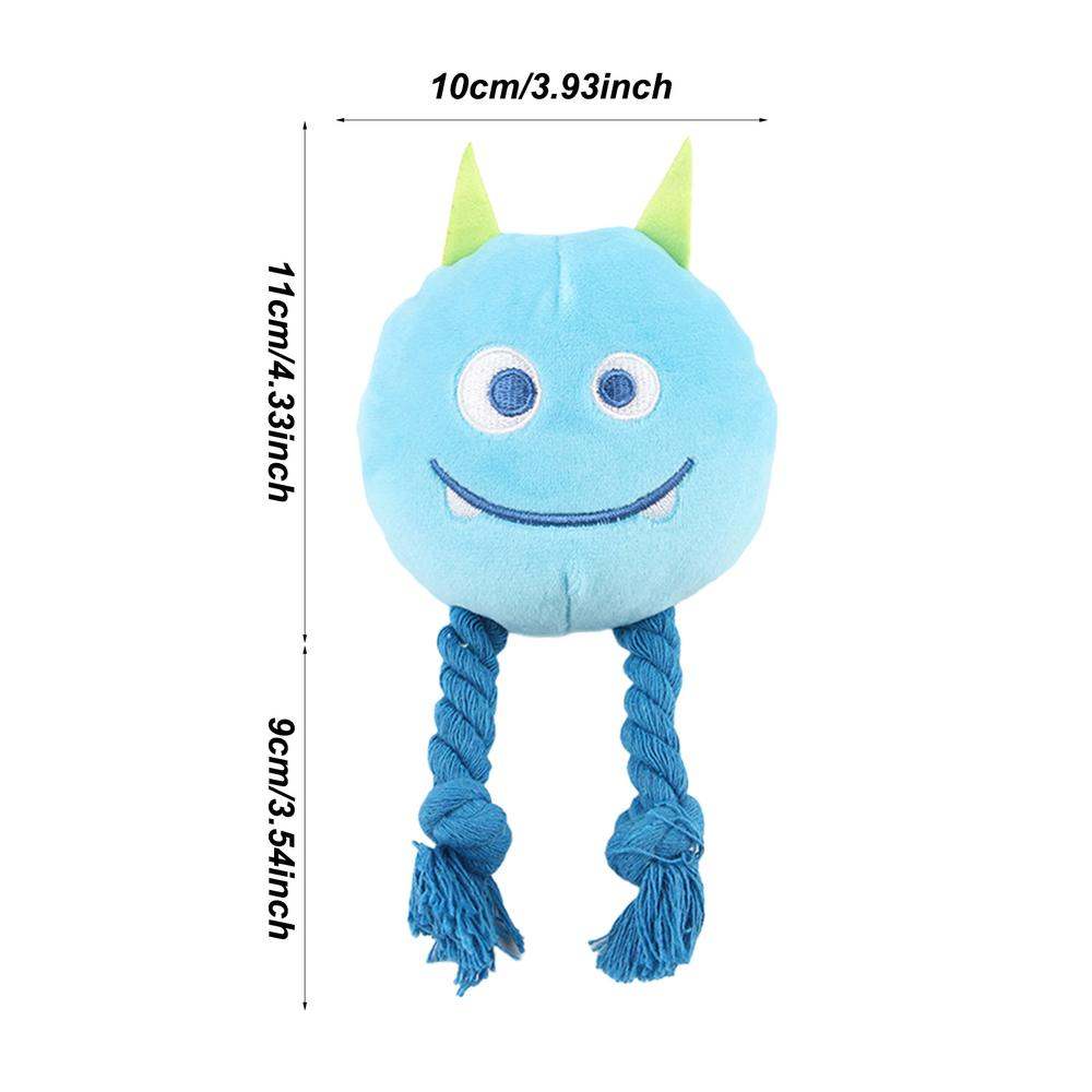 Squeaky Toys For Dogs Strong Knot Design Cartoon Chewable Teething Toys Decorative Multifunctional Relaxing Supplies Dog