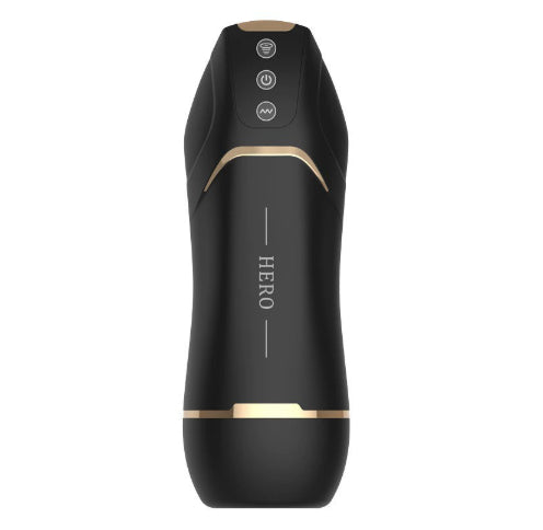 Mens Automatic Vacuum-Suction Smart-Warming Sound-Emitting Vibrating Toy
