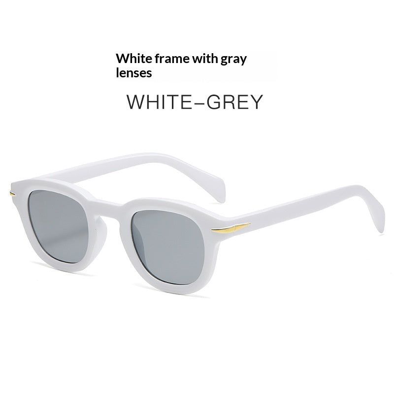 Korean-style Trendy Round-studded Small-frame Sunglasses
