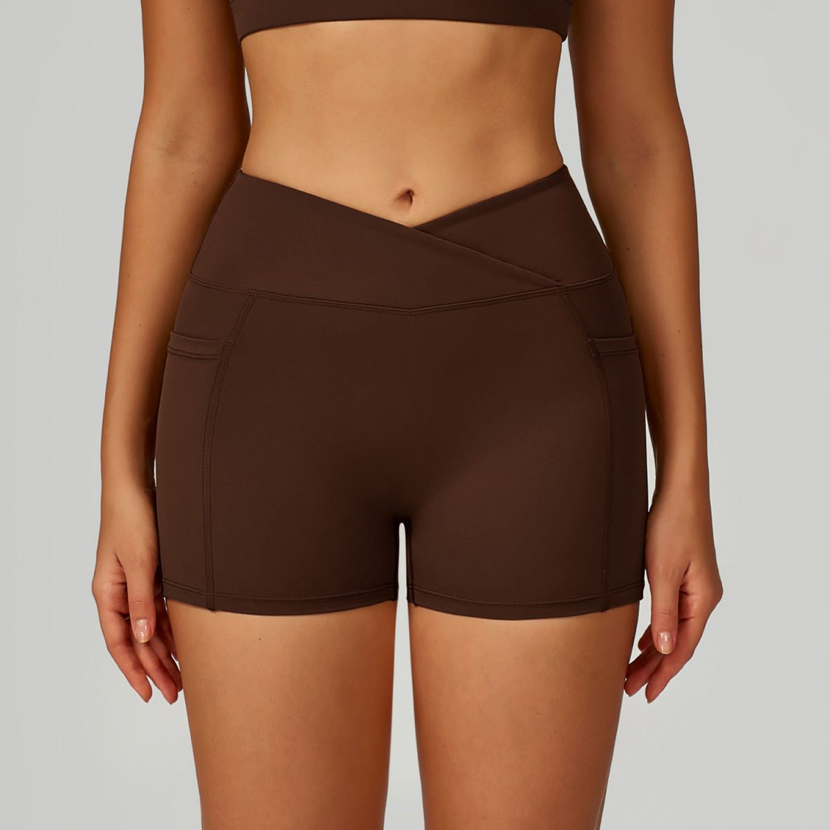 High Waist Yoga Shorts Tight Sports Pants