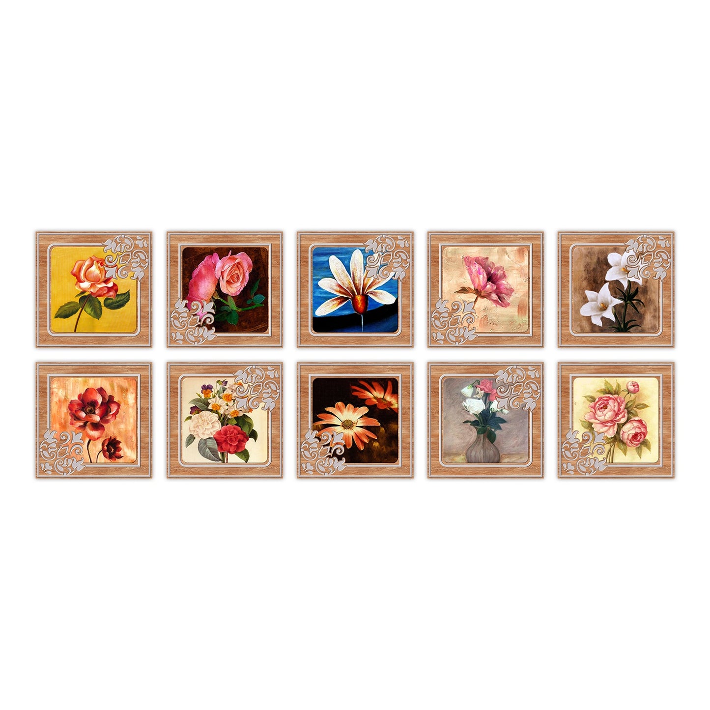 Kitchen Oil- And Water-Resistant Wall Stickers Imitating Tiles