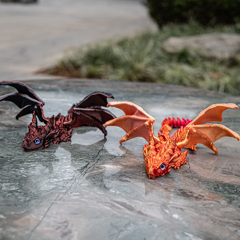 Print Flying Dragon Wings Decoration Toys