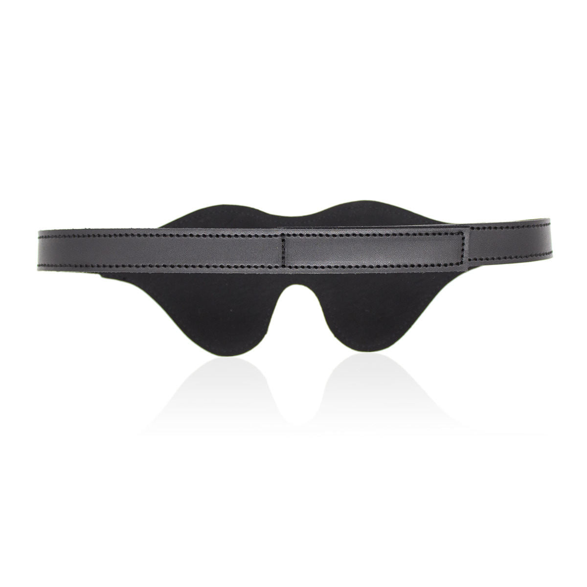 Women's Velcro Three-dimensional Leather Eye Mask Couple Toys