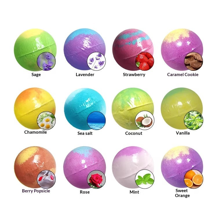 Bubble Bath Essential Oil Bath Bomb Set