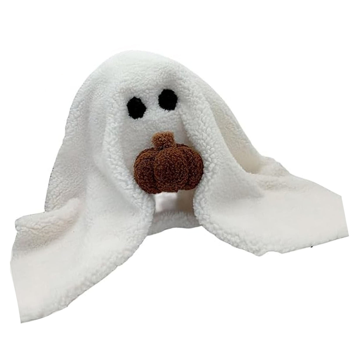 Ghost With Pumpkin Pillow Cute PP Cotton Stuffed Ghost Throw Pillow For Festive Party Haunted House Decor