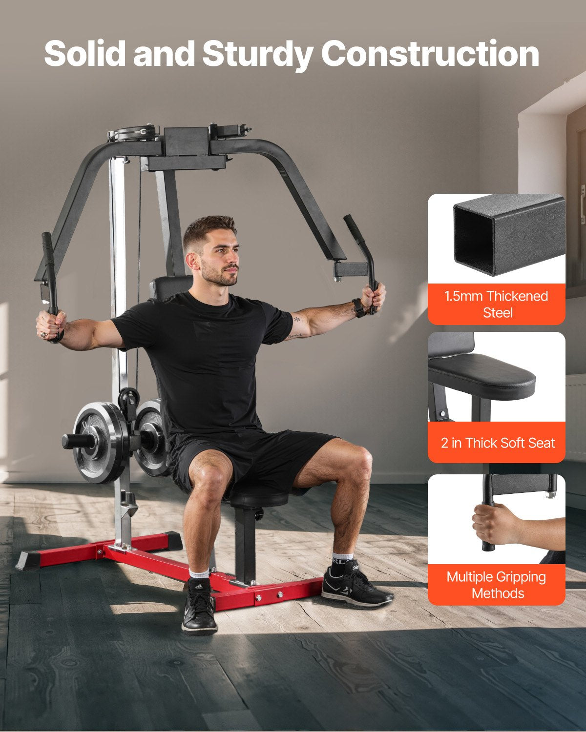 Chest Fly Machine, Upper Body Specialty Machine For Home Gym, Adjustable Fly And Reverse Delt Machine, For Chest, Back, Pectoral, Rear Deltoid And Shoulder Workouts, Hold Up To 450LBS