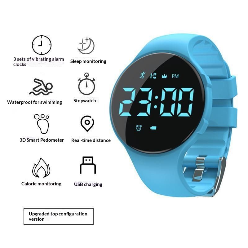 Smart Electronic Watch A Silent Vibrating Alarm Clockyour Ultimate Wake-up Gadget For Students