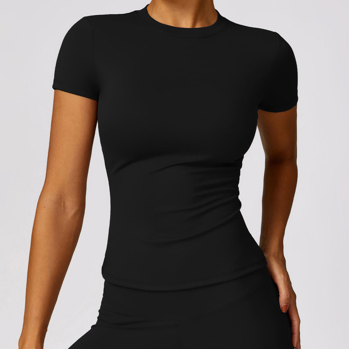 Spring T-shirt Quick-drying Yoga Clothes Short Sleeve Workout Top