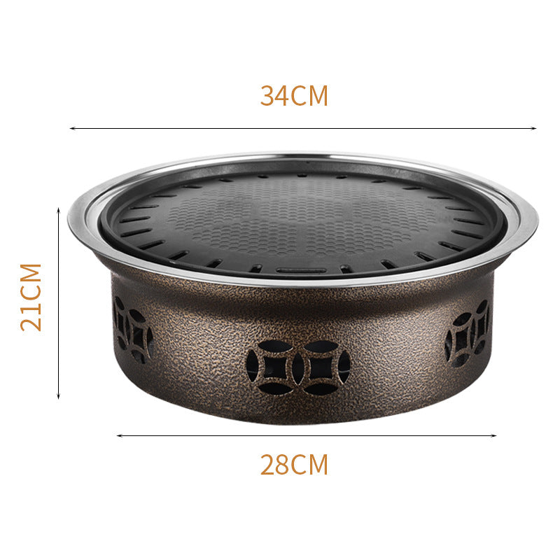 Korean-style Barbecue Grill Household Charcoal Hot Pot For Grilling Meat