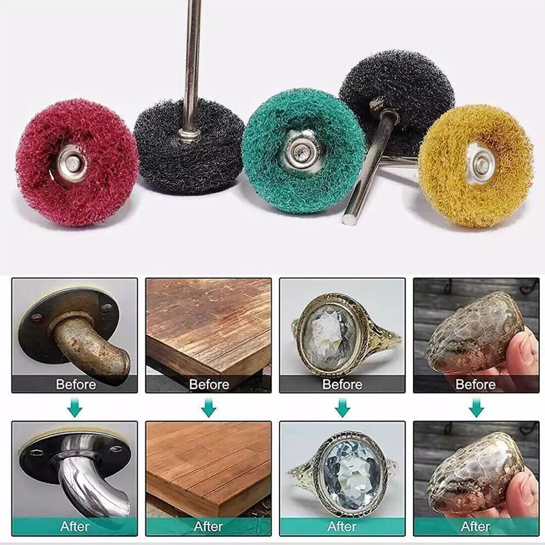 80X Wheel Buffing Polishing Set For Dremel Rotary Tool Bits Accessories Kits Set