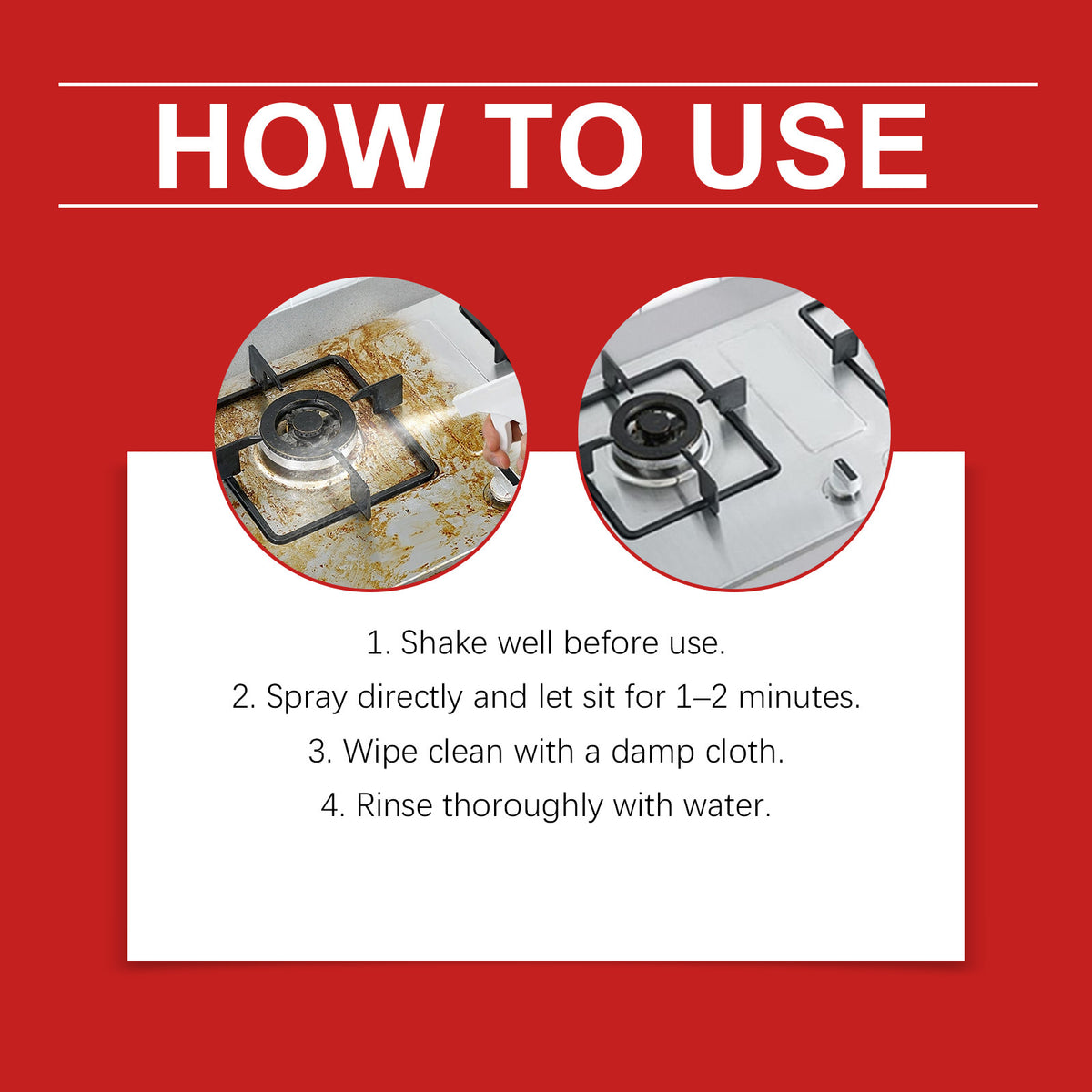 Kitchen Stove Range Hood Stubborn Oil Stain Cleaner