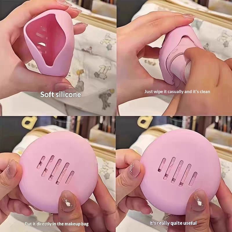 Beauty Blender Storage Bag Soft Silicone Dustproof And Breathable