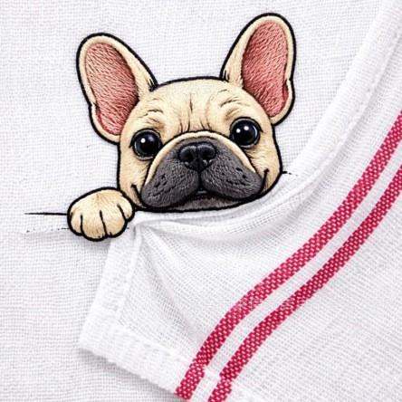 Kitchen Hand Towel Animal Embroidery