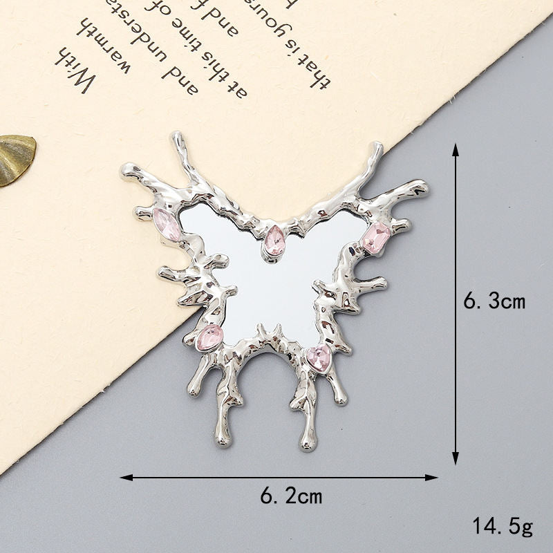 Liquid Fluid Water Drop Heart Shape Mirror Accessories