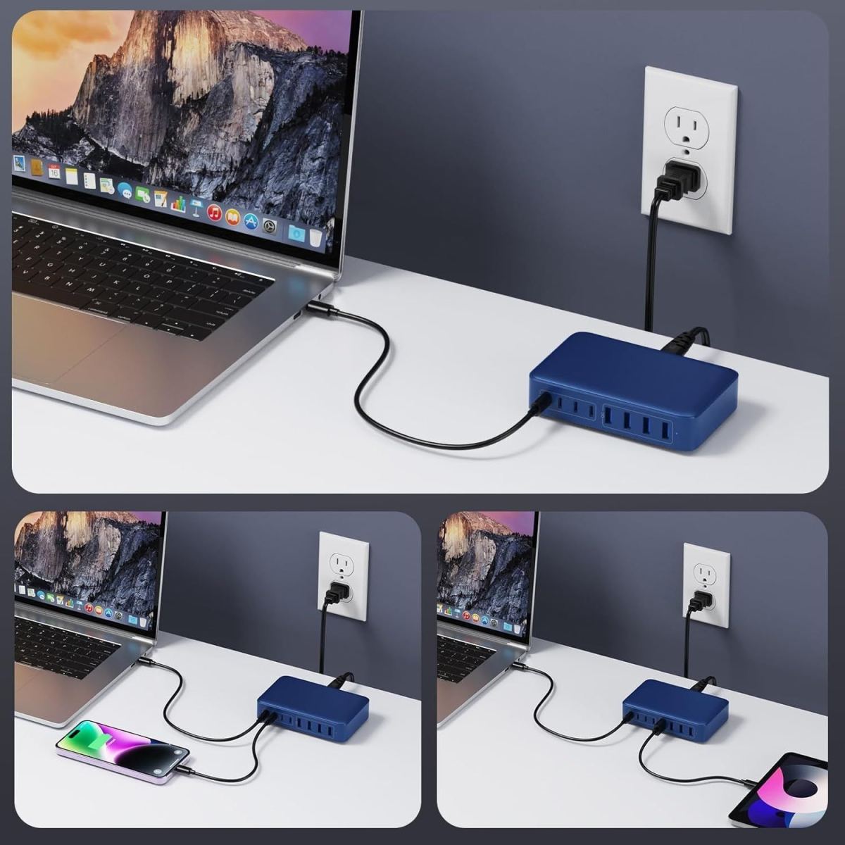 200W Gallium Nitride Charger Universal for Mobile Phones and Laptops