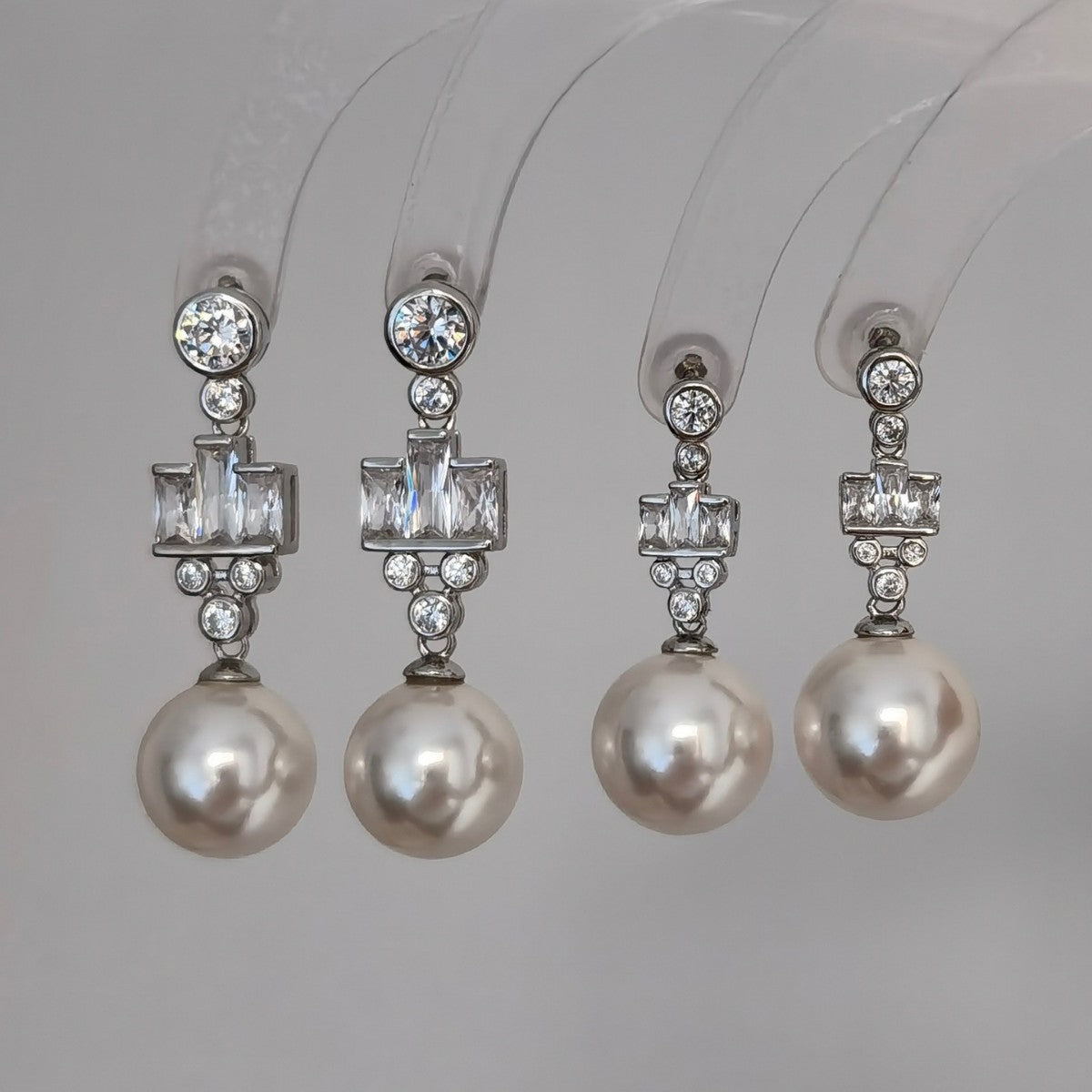 High-End Accessible Luxury Princess Earrings 925 Silver Pearl Earrings French Classic Elegant Ear Jewelry Fashion