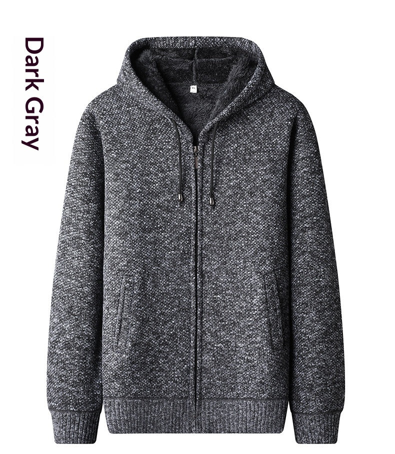 Spring And Autumn Cardigan Men's Korean Version Thickened Sweater