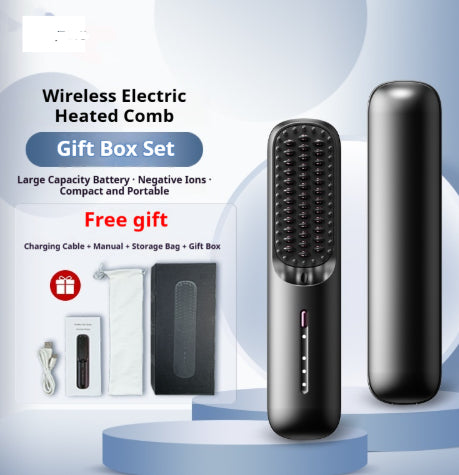 Cross-border Foreign Trade Wireless Drop Shipping Hair StraightenerHair Curler With Negative Ions