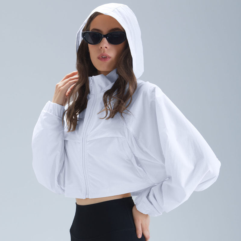 Womens Outdoor Running Slimming Fitness Jacket