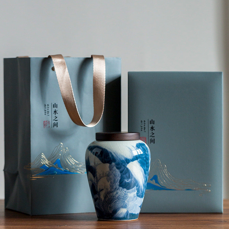 Ceramic Tea Canister Empty Can Gift Box