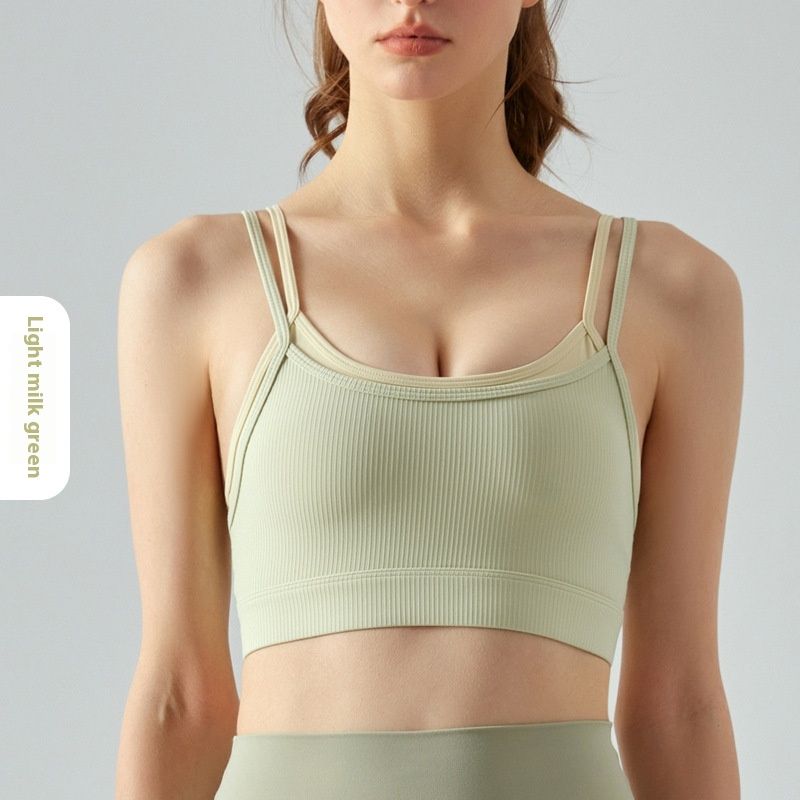 Removable Chest Pad Fitness Running Yoga Vest