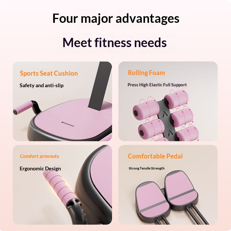 Multi-functional Lazy Sit-up Assist Device Belly-reducing Crunch Aid Posture-correcting Compact Fitness Equipment