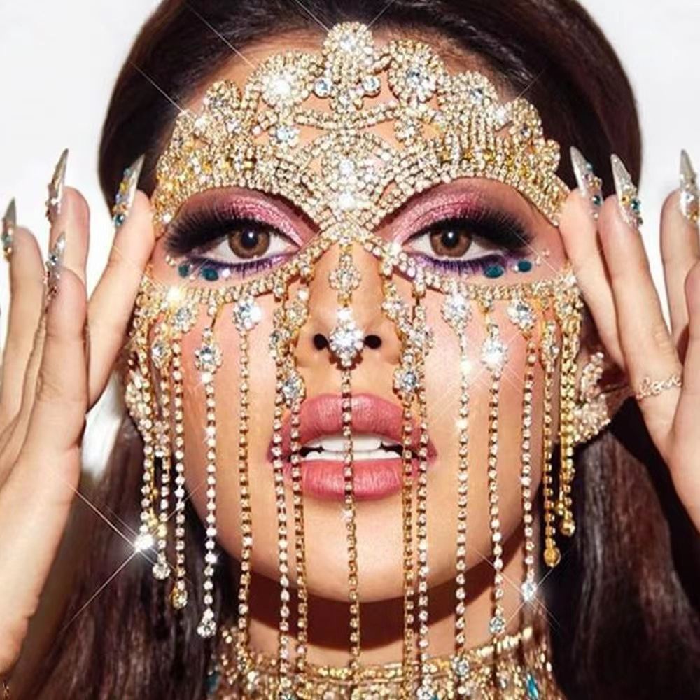 Women's Fashion Personalized Mask Stage Accessories