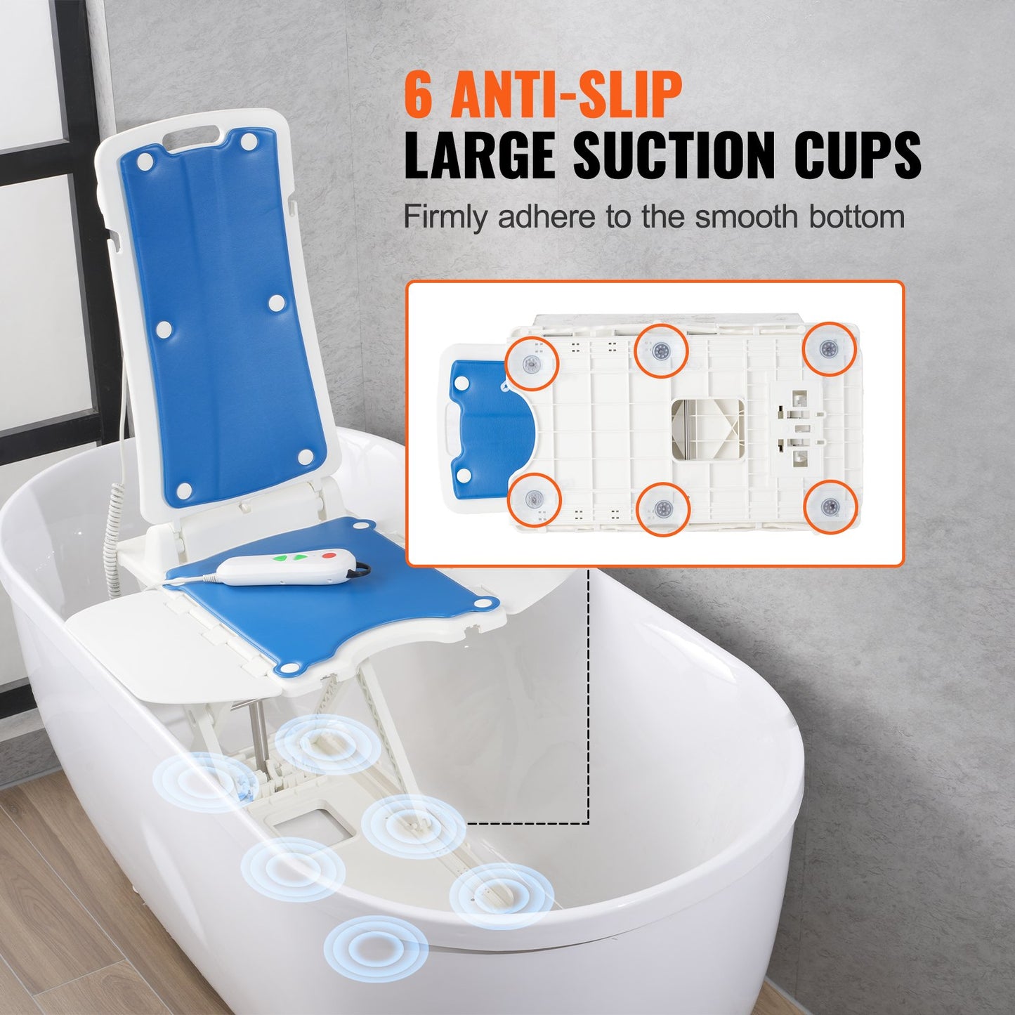 Electric Chair Lift, Devices To Lift Elderly Off Floor For Elderly, 3.03-19.96 Inch Height Adjustable, Support Up To 310 LBS, 45° Tilt For Comfortable Leaning, For Seniors, Patient, Elderly
