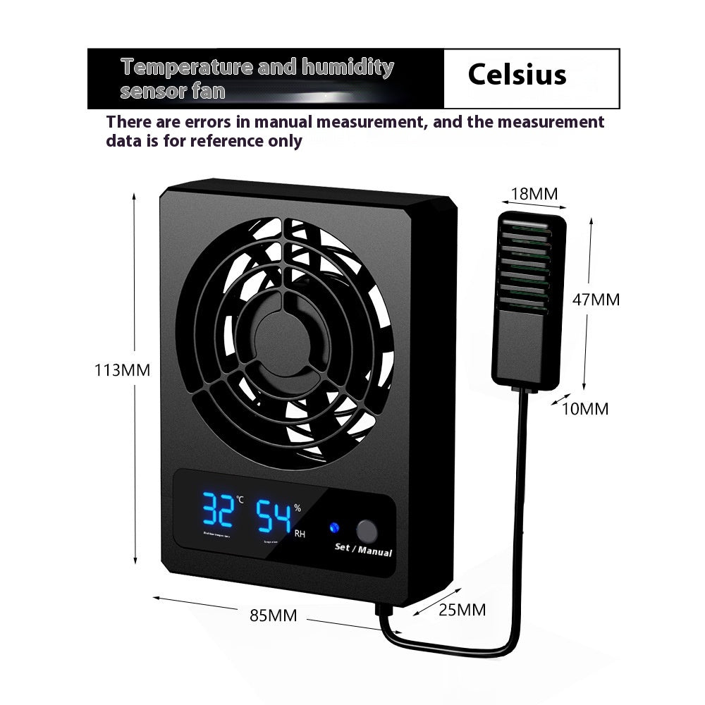 Digital Display Refrigeration Ventilating Fan Cooling Heat Dissipation
