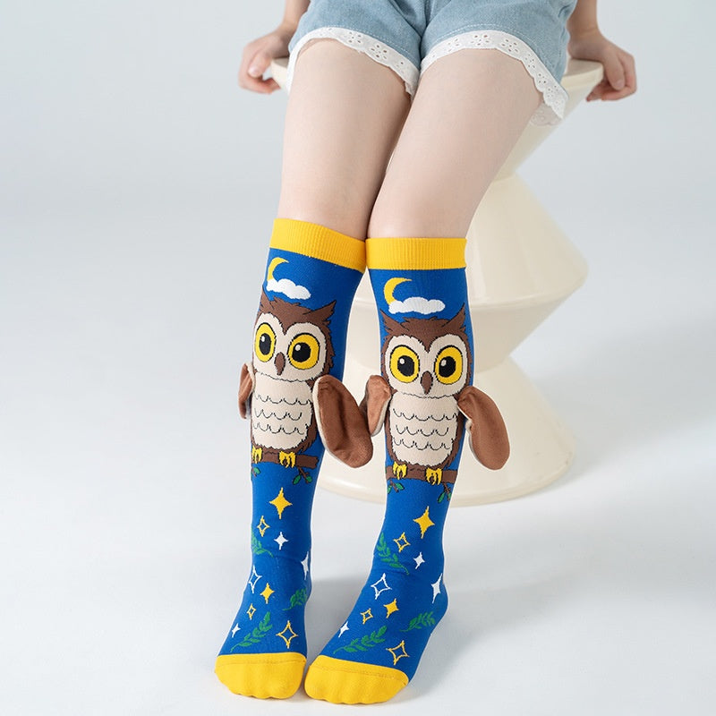 Childrens Accessories 3D Cute Cartoon Ear designed Long Socks