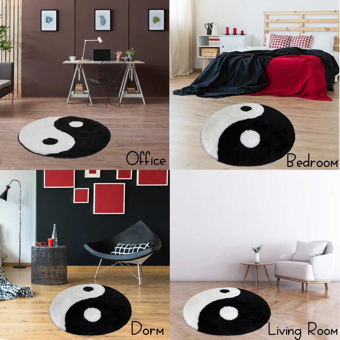 Round Hanging Basket Carpet Yoga Cushion Home